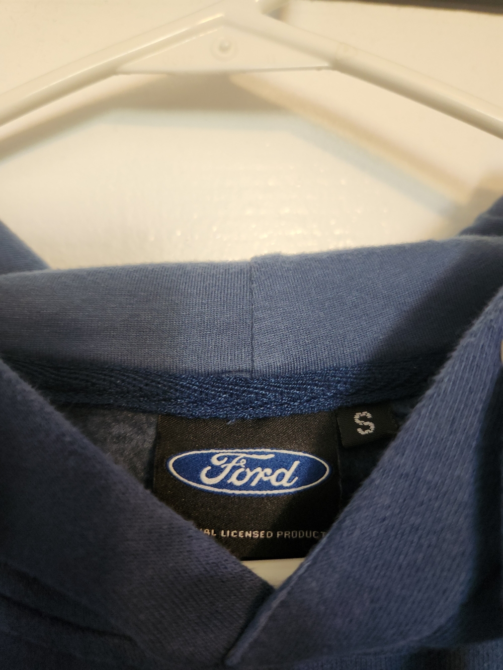 Ford Navy Blue Mustang Pullover Hoodie - Picture 2 of 4